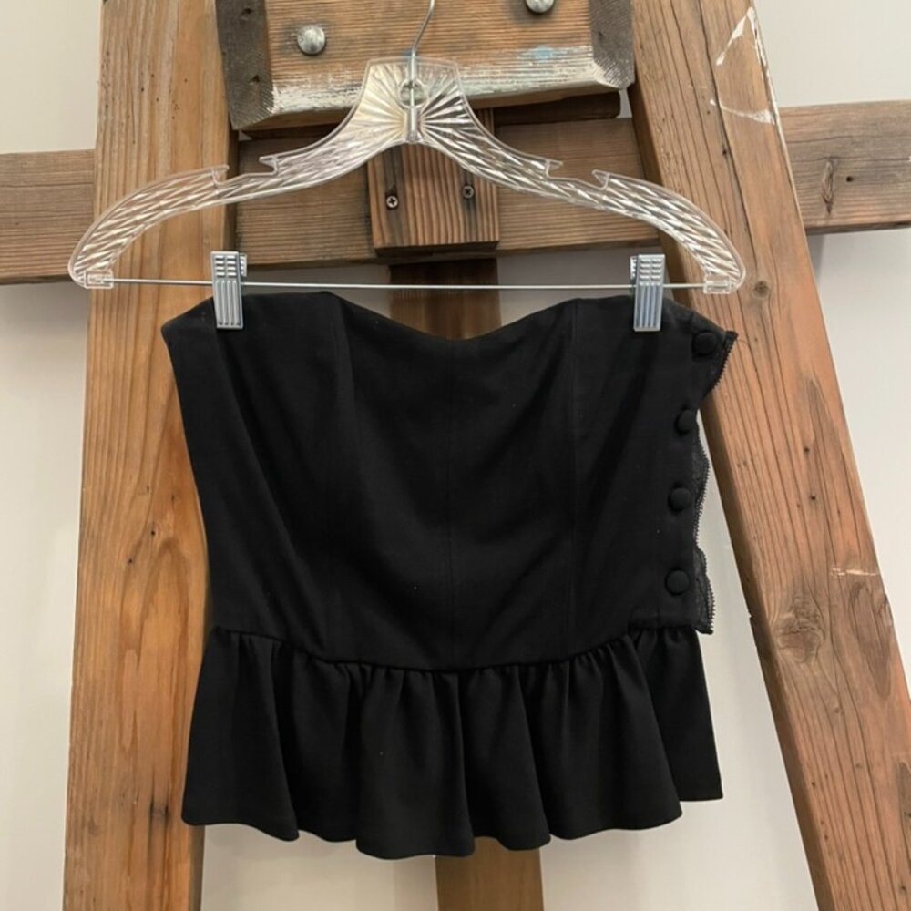 CLUB MONACO PEPLUM BUSTIER